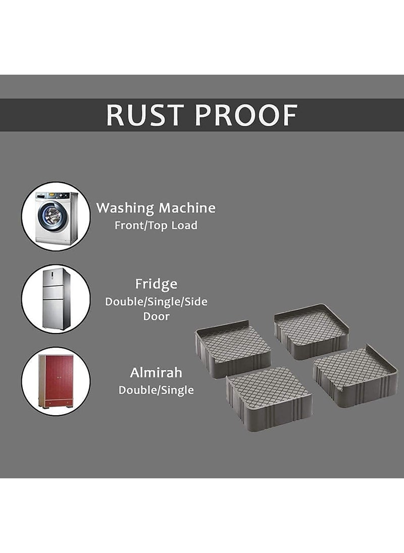 KD ZONE Heavy Duty Fridge Stand Multipurpose Stand for Washing Machine Cupboard Double Door Refrigerator  - Image 2