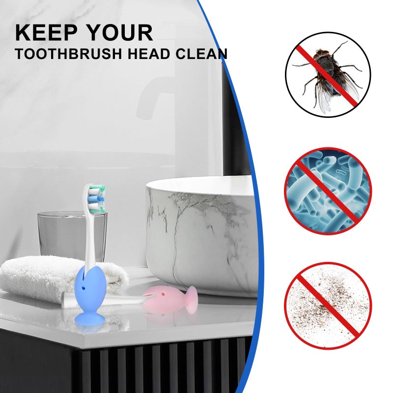TUNYINSH Travel Case for Oral-B/Oral-B Pro/Phlips Sonicare Electric Toothbrush with 2pcs Toothbrush Heads Cover Cap, Portable Hard Protective Storage Bag with Accessories Storage (Black) - Image 4