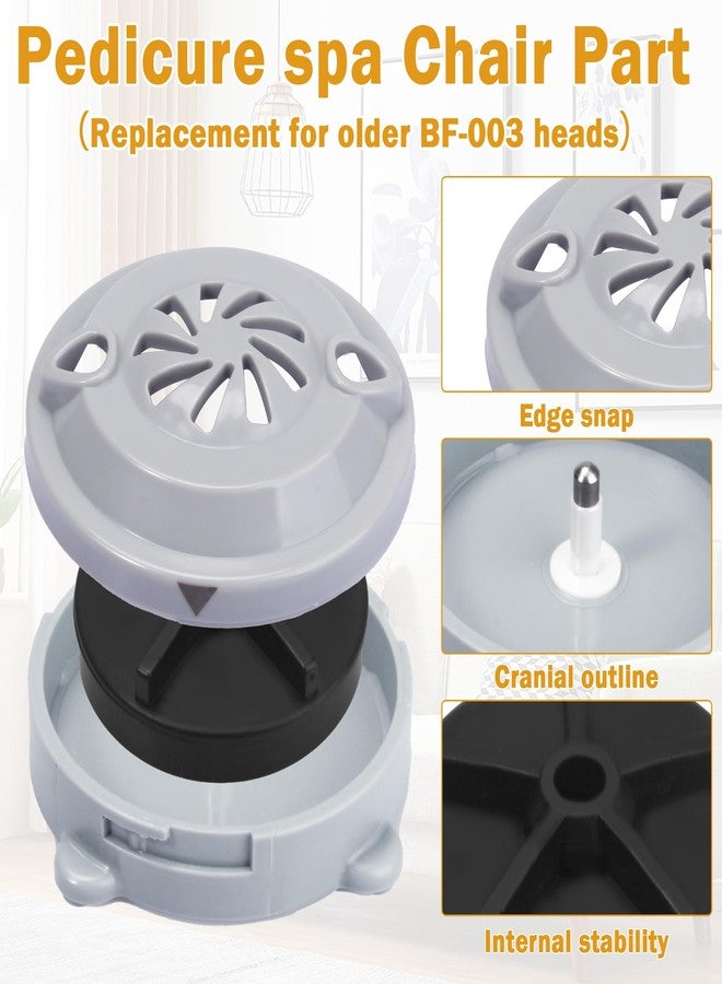 SuperDi BF-004 Pipeless Magnetic Jet Head Motor for Pedicure Spa Chair Part, Pedicure Jet (4 Pin) Compatible with LURACO Spa Chair Including Propeller and Cover (2 PCS) - Image 5