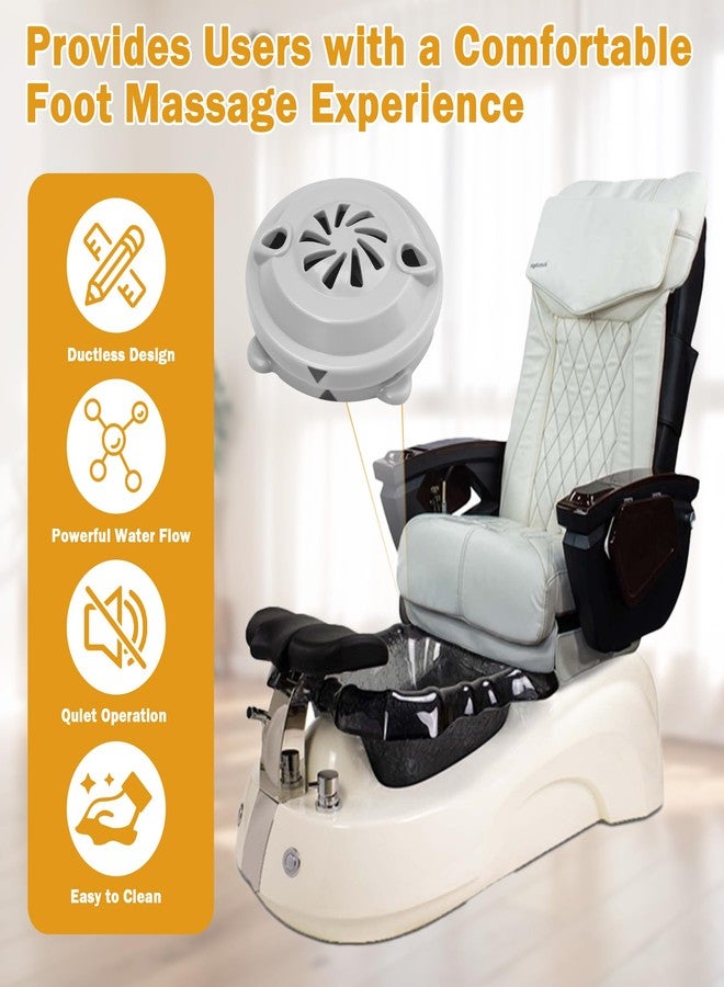SuperDi BF-004 Pipeless Magnetic Jet Head Motor for Pedicure Spa Chair Part, Pedicure Jet (4 Pin) Compatible with LURACO Spa Chair Including Propeller and Cover (2 PCS) - Image 4