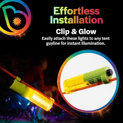 Brightz LED Tent String Lights - 2 Pack Glamping Camping Accessories for Tent Campers - Never Trip Again - Image 3