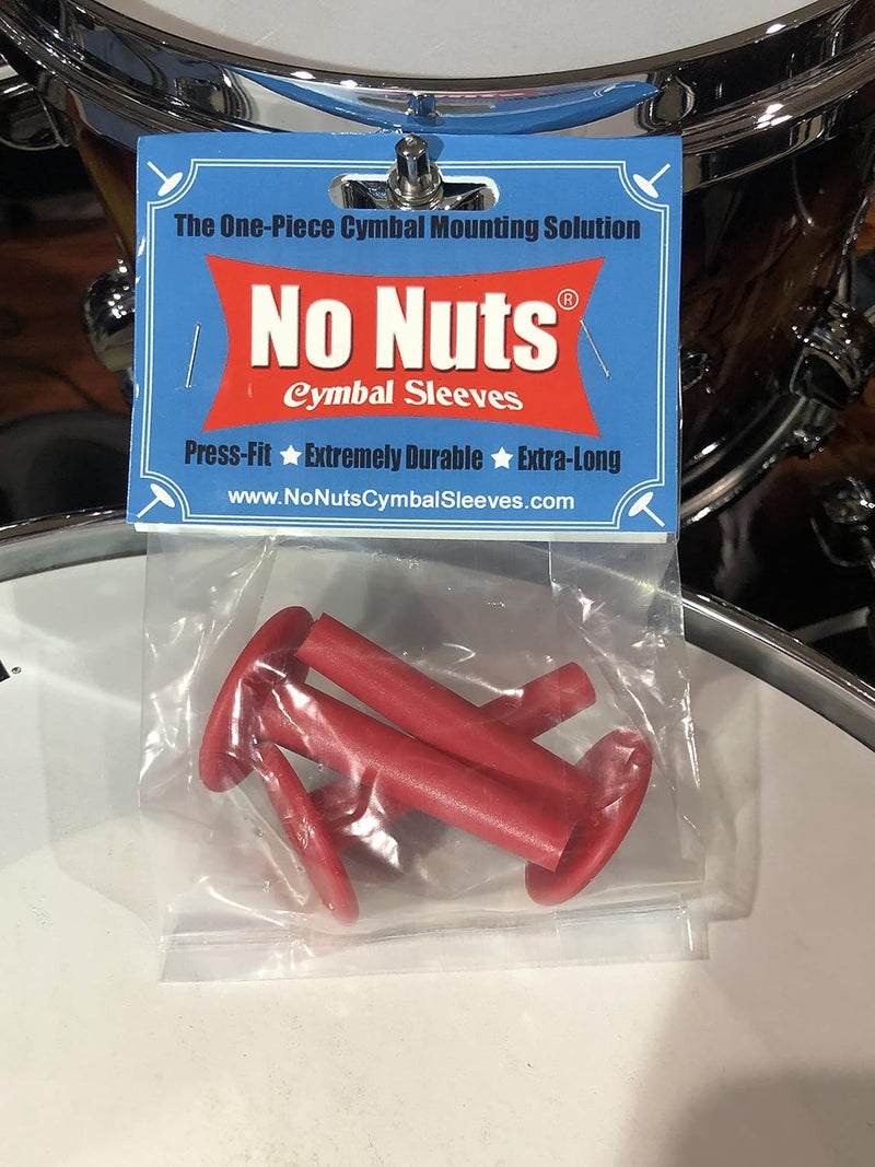 No Nuts Cymbal Sleeves 3-PK (Red) - Image 4