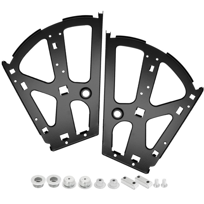 Litoexpe 2 Layers Black Shoes Drawer Cabinet Hinges, Stainless Steel Shoe Cabinet Replacement Fittings Flip Plate Frames Turning Rack Accessory for Home, 1 Pair - Image 1