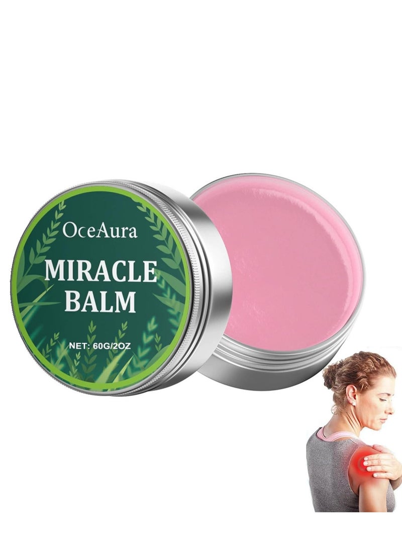 OceAura Miracle Herbal Balm, Balm Soothing Joint Cream for All External Parts of the Body Such as the Back, Hands, Feet 60g  - Image 1