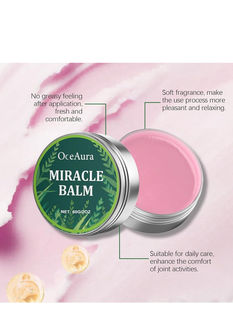 OceAura Miracle Herbal Balm, Balm Soothing Joint Cream for All External Parts of the Body Such as the Back, Hands, Feet 60g  - Image 5