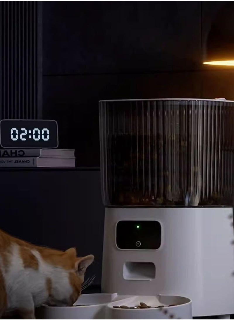 Kidle 5L Automatic Dogs Dry Food Dispenser with Two Stainless Bowls Pet Food Dispenser Smart Cat Feeder with APP WiFi  - Image 5