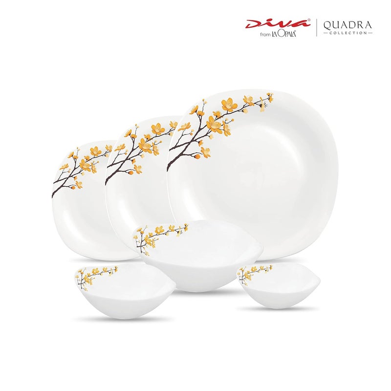 La Opala طقم عشاء لا أوبالا كوادرا 29 قطعة - Image 2
