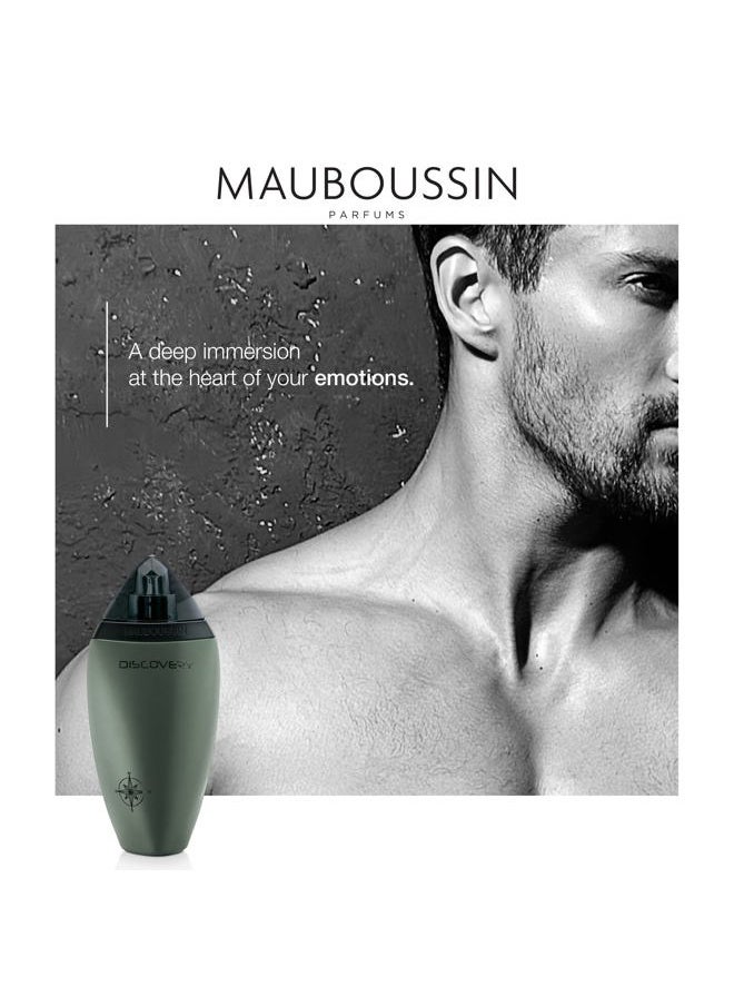 MAUBOUSSIN - Discovery 100ml (3.3 Fl Oz) - Eau de Parfum for Men - Woody, Aromatic & Citrus Scents - Image 1