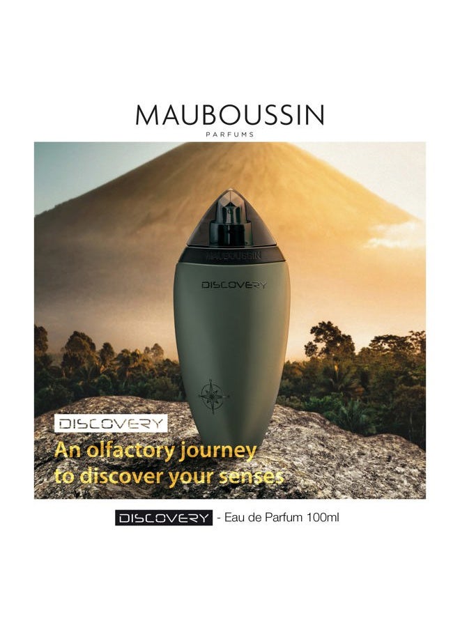 MAUBOUSSIN - Discovery 100ml (3.3 Fl Oz) - Eau de Parfum for Men - Woody, Aromatic & Citrus Scents - Image 1