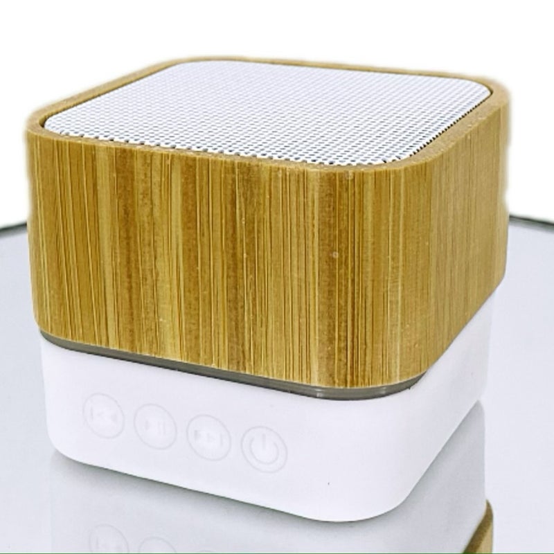 A15 Bamboo Wood Eco-friendly Audio Bluetooth Speaker Portable Wireless Wood Grain Mini Audio Amplifier Subwoofer Grey - Image 5
