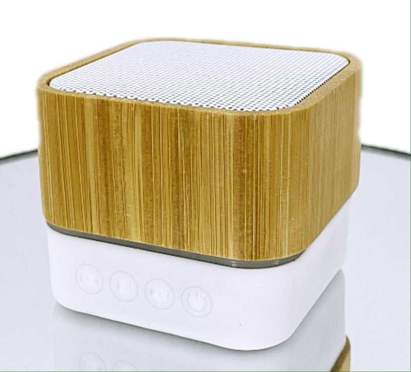 A15 Bamboo Wood Eco-friendly Audio Bluetooth Speaker Portable Wireless Wood Grain Mini Audio Amplifier Subwoofer Grey - Image 3
