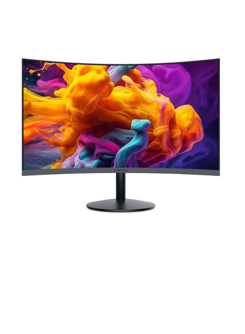 KOORUI KOORUI Curved Monitor, 24″ Inch FHD 75Hz VA Display, 1500R Curve, HDMI/VGA Ports, Tilt Adjustable, Eye Care, 178 Degree Viewing Angle, Slim Design, Black | 24N5CA  - Image 5