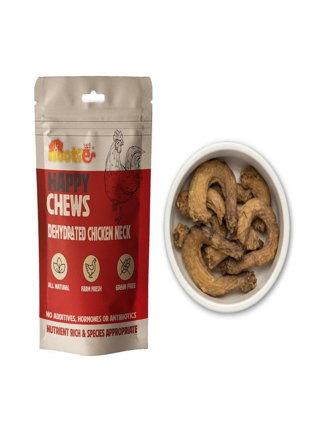 Nootie Happy Chews - Dehydrated Chicken Neck Dog Treats (80g) | All-Natural, High-Protein, Crunchy Snack - Image 3