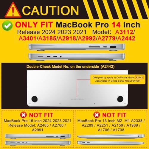 Batianda Heavy Duty Case for New MacBook Pro 14 Inch 2026 2025 M5 M4 M3 M2 ProMax Chip Ergonomic Foldable Kickstand Holds 22lbsZero Wobble Matte Translucent Rugged Armor Cover Grey - Image 3