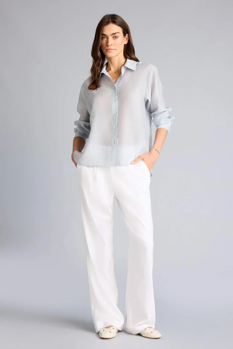ديفاكتو Oversize Fit Shirt Collar modal Long Sleeve Shirt