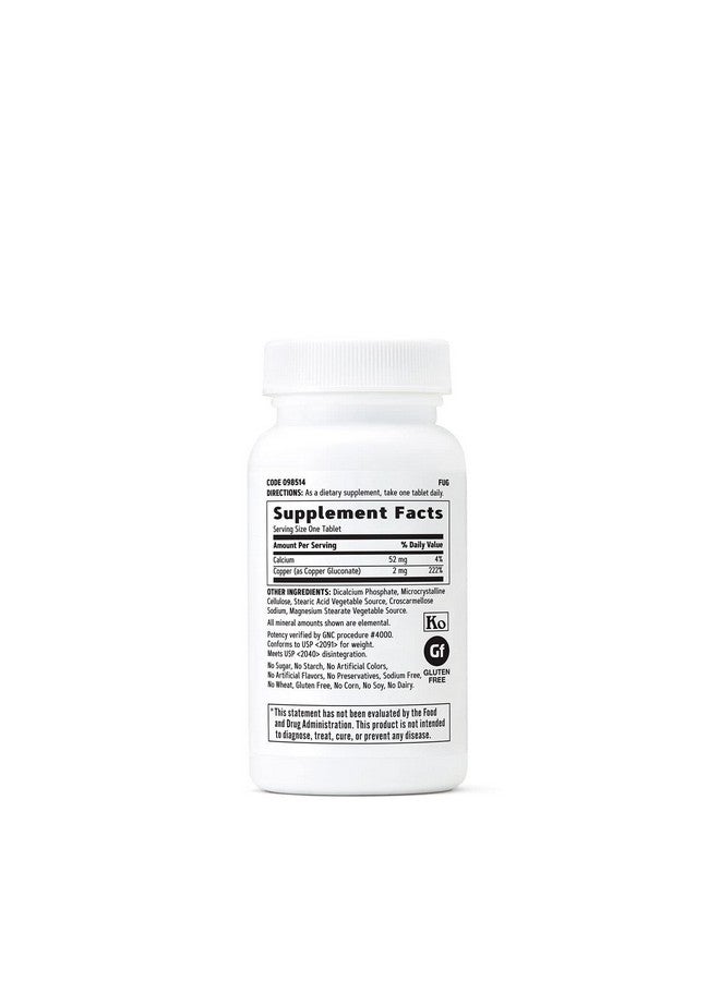 GNC Copper 2mg, Important for Iron Absorption, 100 Count - Image 3