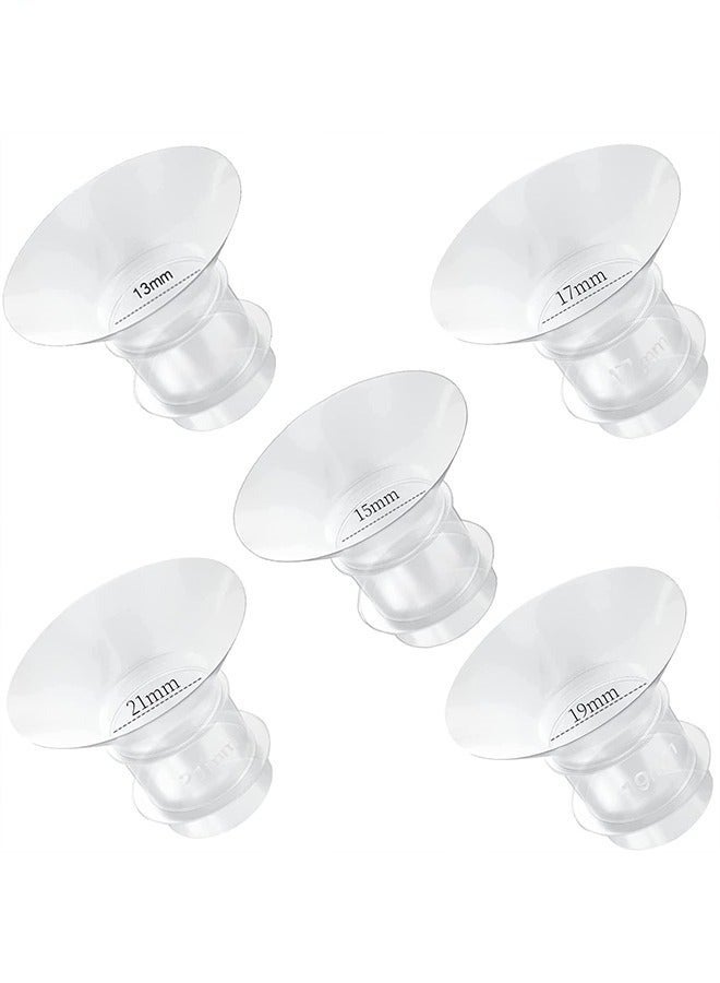 5 Piece Set Versatile Milk Pump Insert Converters,Multiple Sizes (13mm,15mm,17mm,19mm,21mm) - Image 1