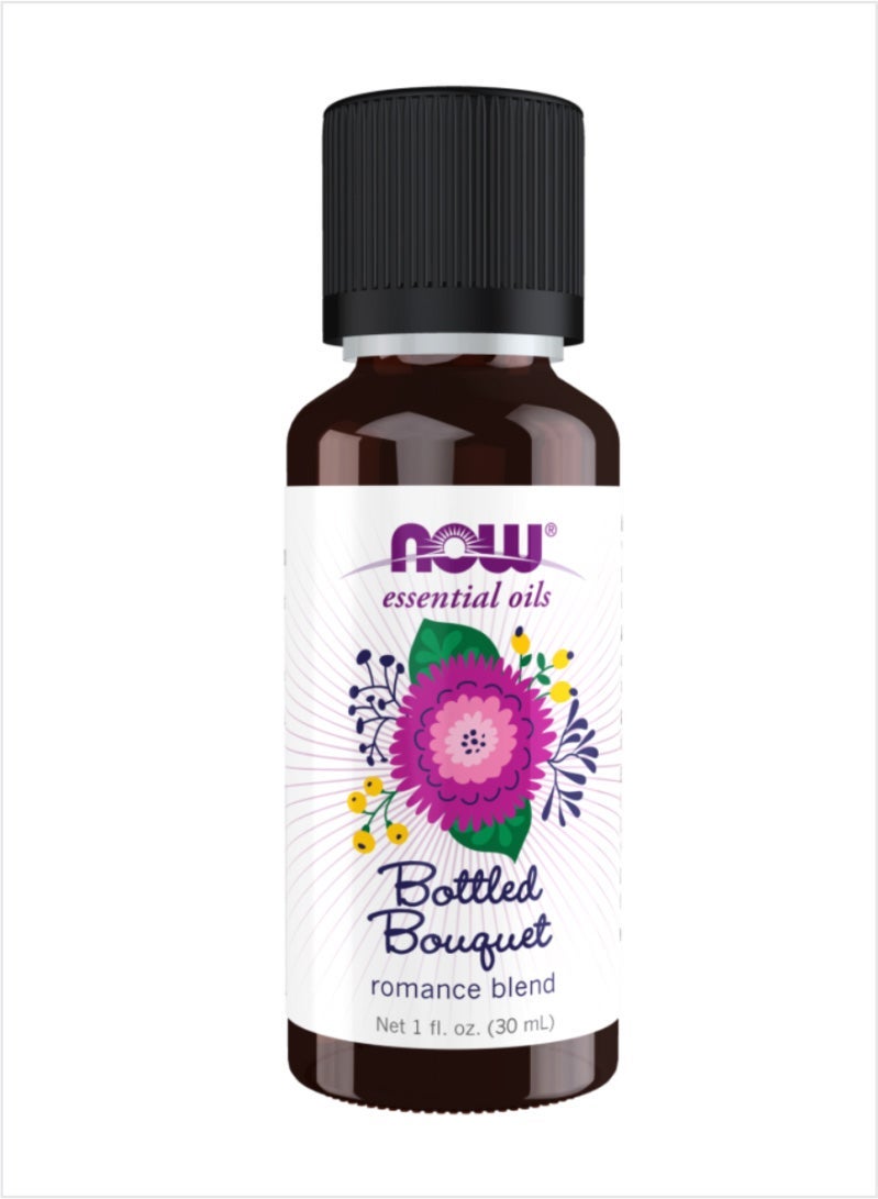 NOW Bottled Bouquet Essential Oil - Floral Aromatherapy, 30ml