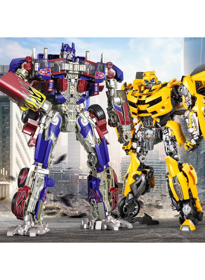 Transfiguration Toy SS05 Optimus Warrior MPM04 Wasp Knight Alloy Car King Kong Robot Child Model-color:The Original Color Carriage  Is About 39cm Long - Image 2
