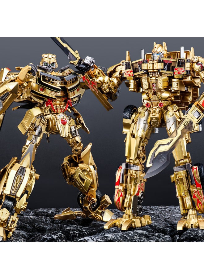 Transfiguration Toy SS05 Optimus Warrior MPM04 Wasp Knight Alloy Car King Kong Robot Child Model-color:The Original Color Carriage  Is About 39cm Long - Image 3
