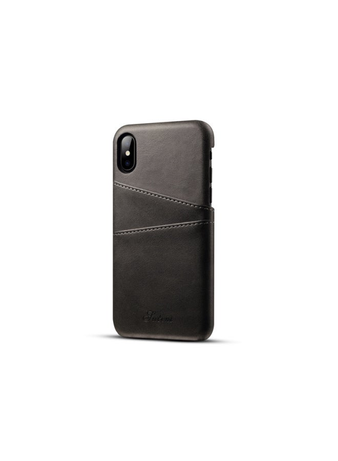 For Apple Genuine Leather Business Phone Case  iPhone 13 6.1 inch 