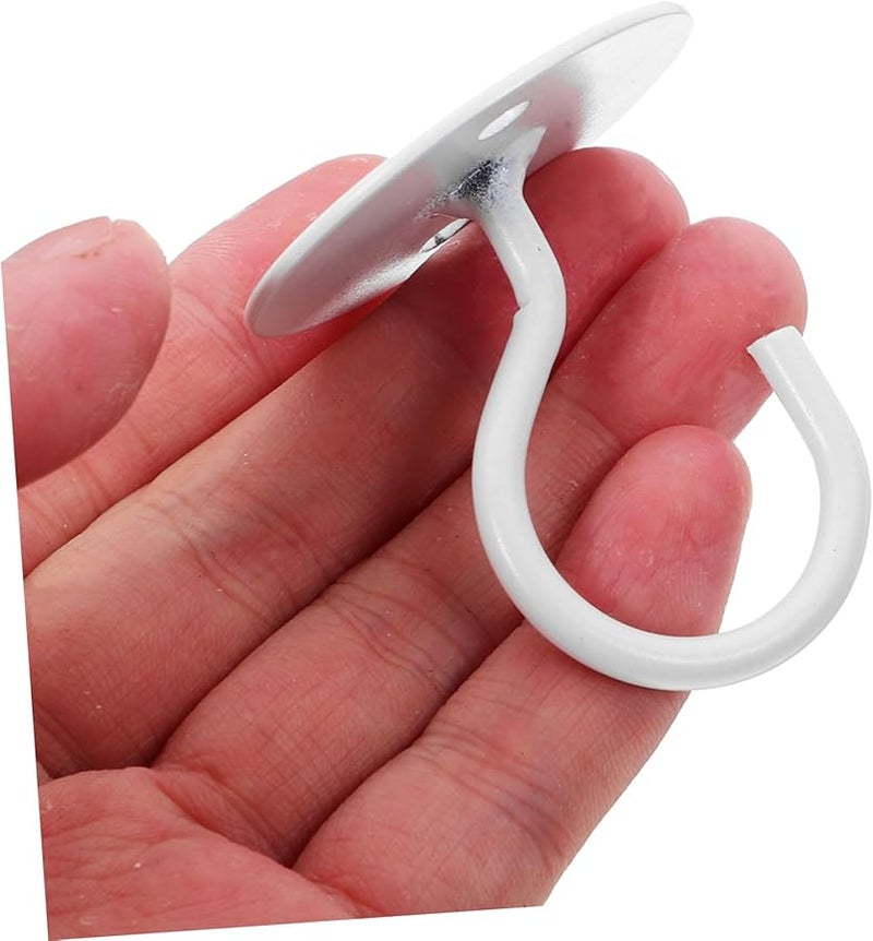 خطافات سقف بيضاء لتعليق النباتات، حوامل معلقة للحائط، سهلة التركيب - Image 5