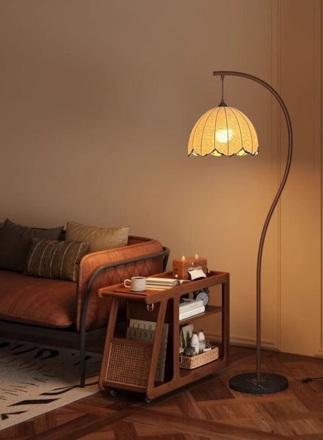 Monda Floor Lamp, Vintage Arc Standing Lamp for Coastal Bedroom Dining Room Farmhouse Study with LED Bulb，On/Off Footswitch - Image 5