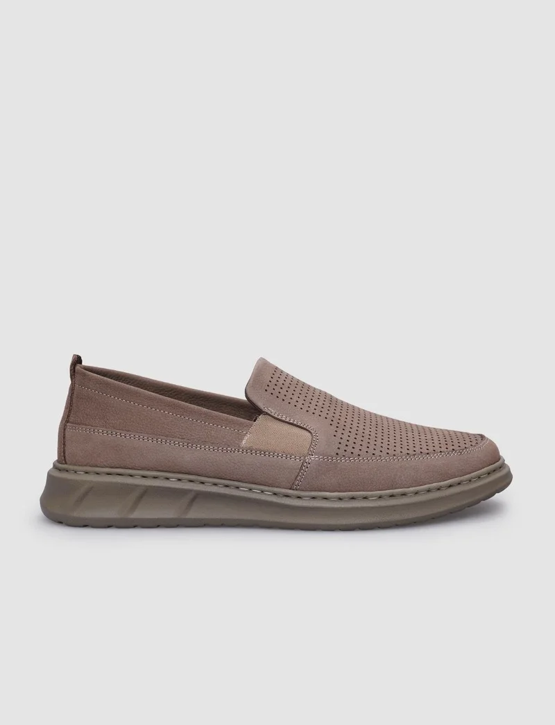Cabani 100% Leather Mink Nubuck Men's Casual Shoes
