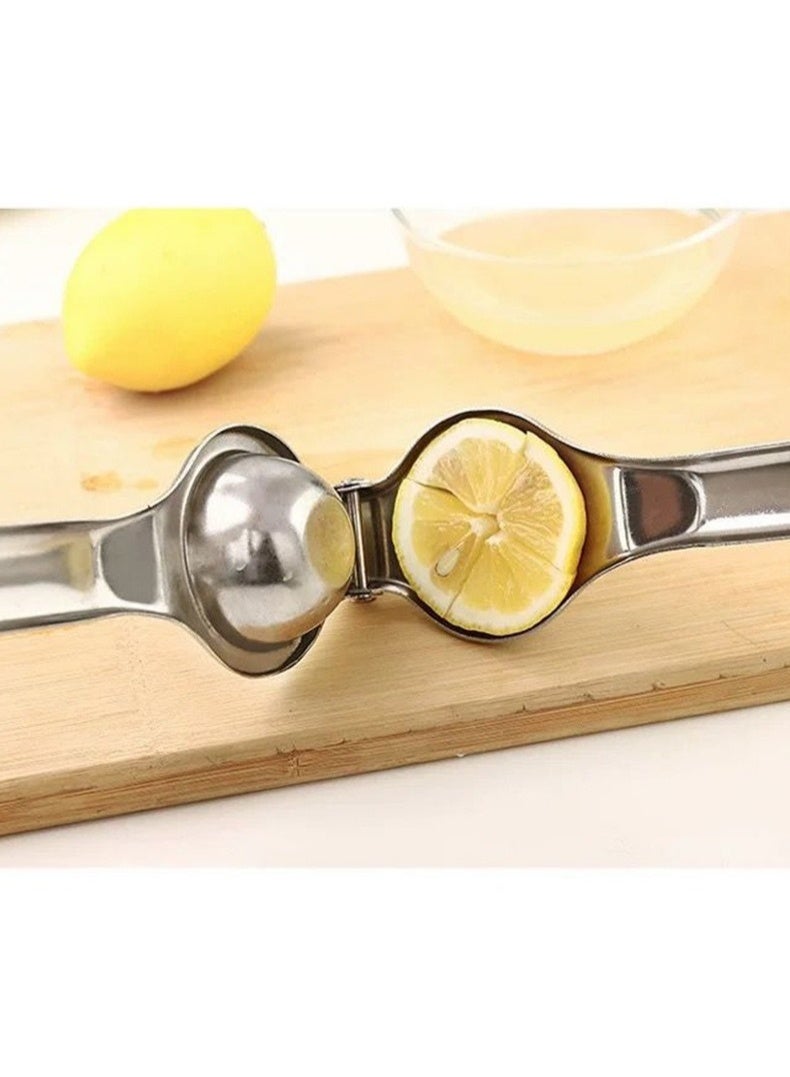 عصارة ليمون يدوية احترافية من الفولاذ المقاوم للصدأ 20.3 × 6.5 سم - Image 3