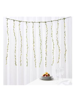 PAMEER 16ft 250 LED Warm White Artificial Leaf Vines Fairy String Lights, Curtain String LEDs,  String Light Electric Plug Powered Tiny Leaf LEDs for Christmas EID Ramadan Diwali Decoration Multi-Modes Button  - Image 1