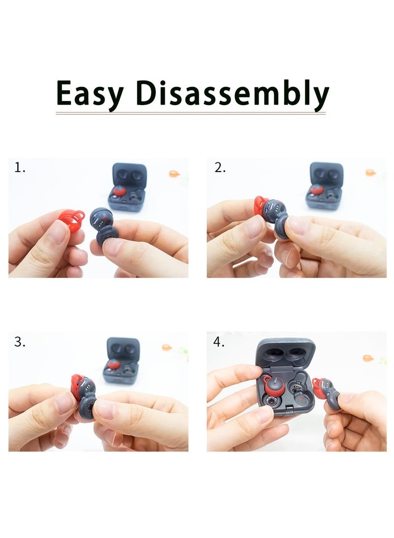 SYOSI 5 Pairs Anti-Slip Ear Covers for Sony LinkBuds WF-L900, Replacement Ear Hook Covers, Compatible with LinkBuds Case, Wing Tips Included for Enhanced Fit  - Image 4