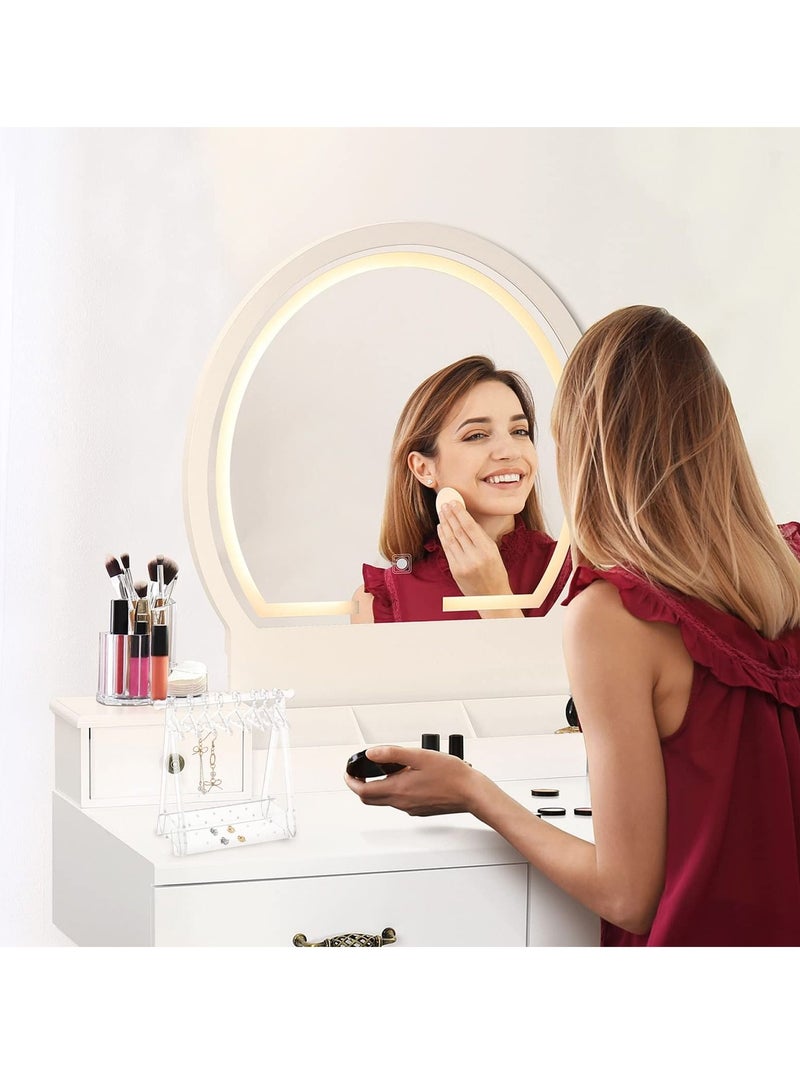 Excefore Jewelry Stand Necklace Holder, Acrylic Jewelry Display Holder, Necklace and Bracelet Hanging Organizer for Earrings Necklaces Bracelets Watches and Rings - Image 4