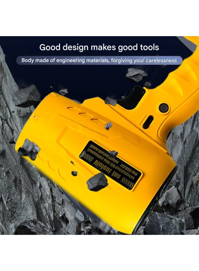 إي وورلد منفاخ هواء كهربائي احترافي، مروحة محمولة عالية السرعة بسرعة 110,000 دورة في الدقيقة، مزوّدة بشحن USB، ومنفذ Type-C، ومؤشر بطارية، متوافقة مع بطاريات 18 فولت، مثالية للورش، والاستخدام الخارجي والسفر، ألوان منوعة - Image 2