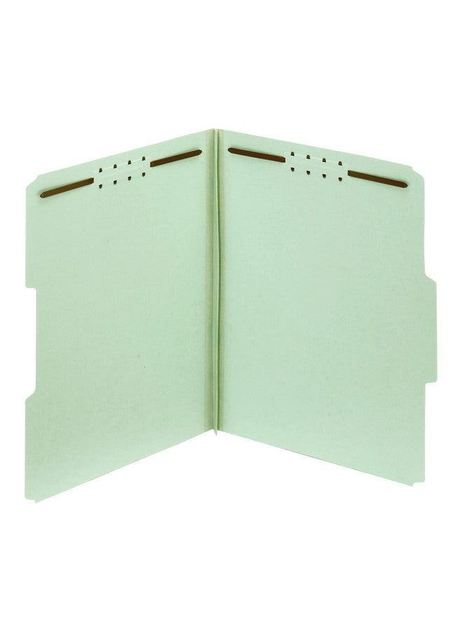 [IN]PLACE Office Depot® Brand Expanding Pressboard Folders With Fasteners, 1" Expansion, Letter Size, Green, Box Of 25 - Image 1