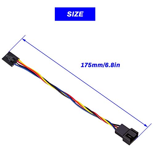 Create idea 1x 5 Pin to 4 Pin Fan Adapter Converter Extension Cable Dedicated Fan Interface Conversion Line Compatible with Dell Computer PC - Image 4