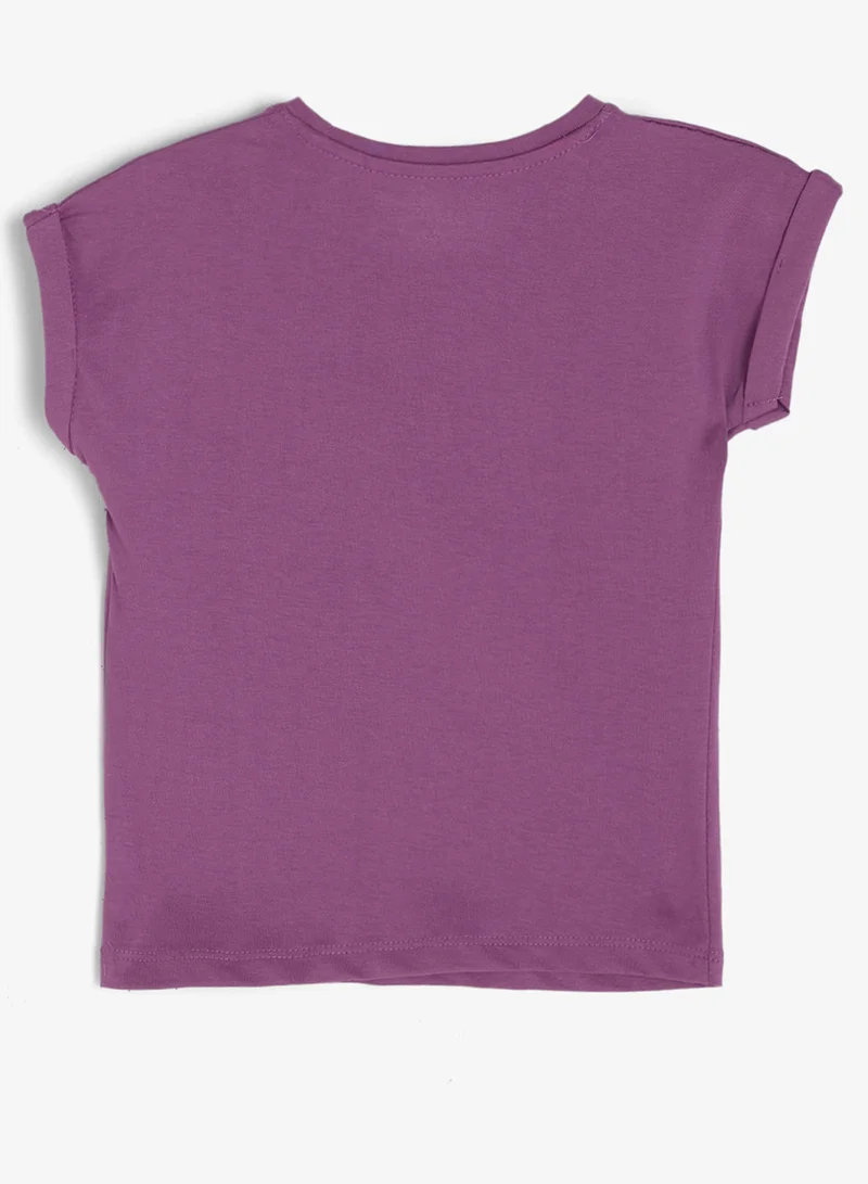 ريبلز مع نمشي Girls Sequin & Graphic T-shirt