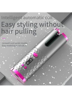 General Automatic Wireless Hair Curler Cordless Rotating USB Rechargeable Curling Iron Display Temperature Adjustable Timing Hair Curler  - Image 5