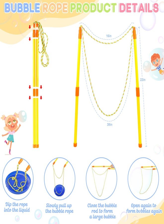 REZUCREY 27 Pcs Big Bubble Wands Toys Set, Giant Bubble Wands with Tray for Kids Summer Outdoor Toys Bubbles Party Favors Bubbles Maker Bulk for Kids Toddlers Boys Girls Age 3 4 5 6 7 8+ - Image 3