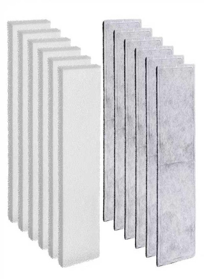Pangda 12 Pcs Carbon Filter Foam Pads and Foam Filters Compatible with U4 Range of Internal Underwater Sponge Aquarium Underwater Filter Accessories for Internal Replacement Aquarium Fish Tank - Image 1