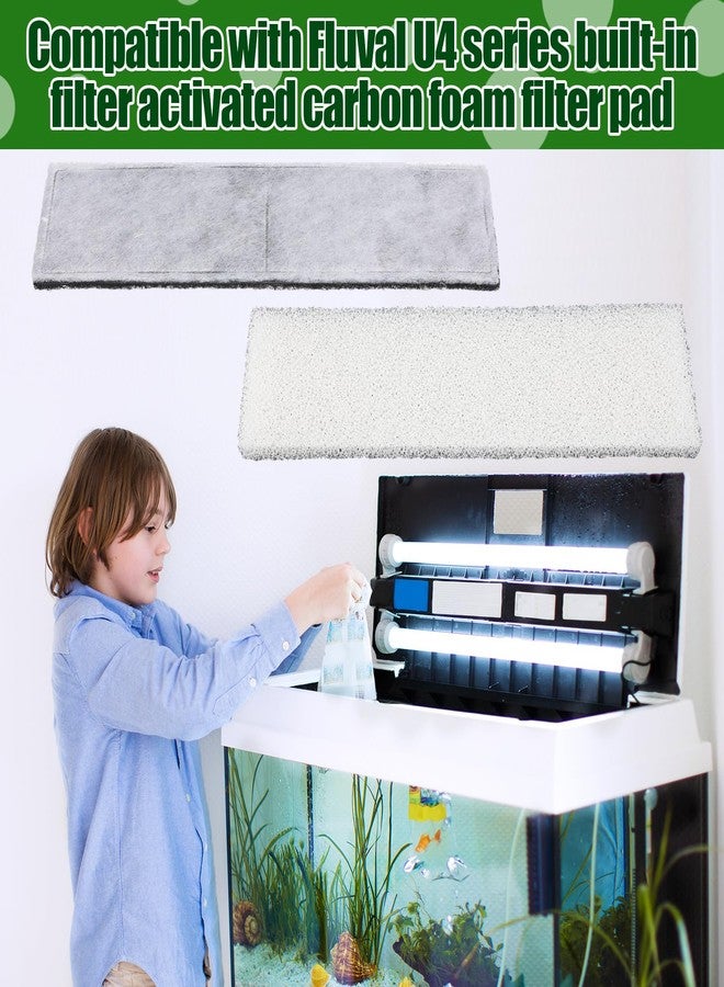 Pangda 12 Pcs Carbon Filter Foam Pads and Foam Filters Compatible with U4 Range of Internal Underwater Sponge Aquarium Underwater Filter Accessories for Internal Replacement Aquarium Fish Tank - Image 5