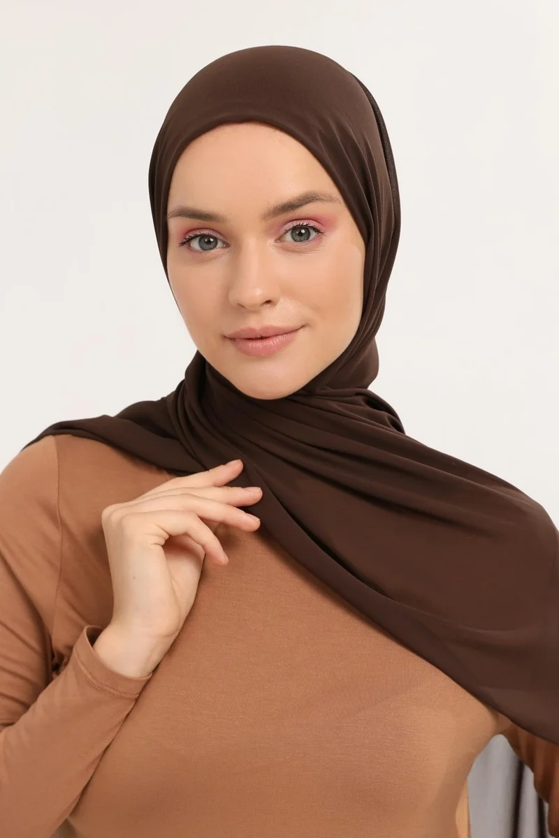 التوبة Ready Practical Luxury Pipe Bonnet Chiffon Shawl