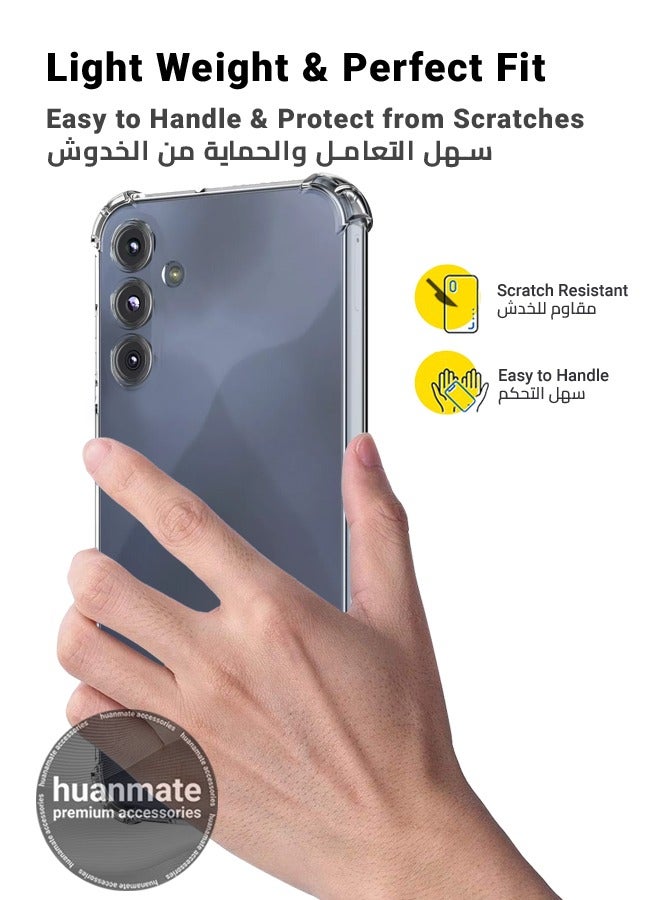 Samsung Galaxy A16 4G Shock Proof Case Cover - Ultra Clear, Durable & Accurate Cut-outs - Scratch, Dust & Smudge Protection - Clear Silicon Back Cover for Samsung Galaxy A16 4G