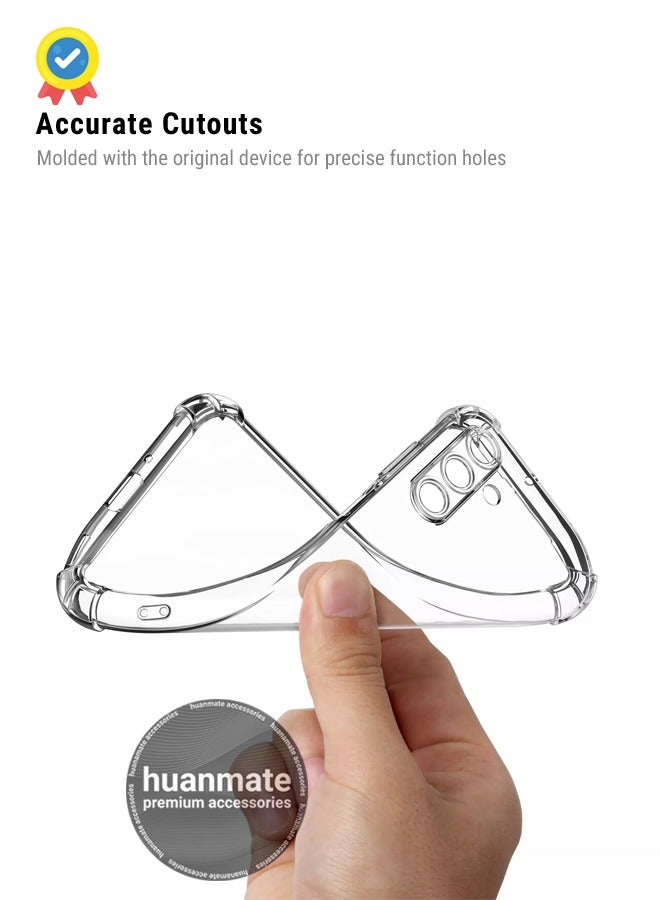 Samsung Galaxy A16 4G Shock Proof Case Cover - Ultra Clear, Durable & Accurate Cut-outs - Scratch, Dust & Smudge Protection - Clear Silicon Back Cover for Samsung Galaxy A16 4G