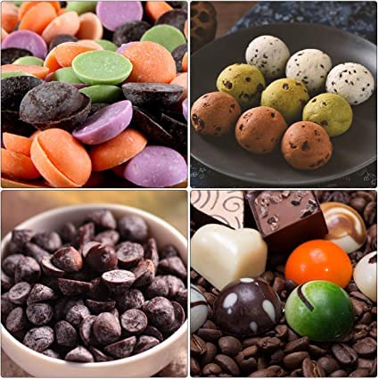 MoldBerry Silicone Chocolate Mold | 100 Cavity Mini Round Mould | Semi Sphere Gummy Candy Mold | Dog Treats Pan | Chocolate Drops Mold for Ganache Jelly Caramels Cookies (Multicolor - PK1) - Image 5