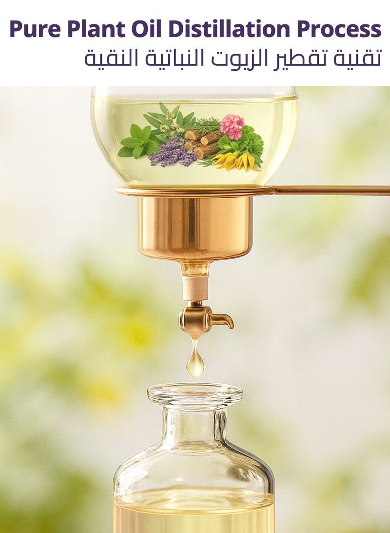 Estone Home Relaxation & Family Gifting – Natural Floral & Fresh Essential Oil Gift Set 6 × 10ml – Lavender, Geranium, Ylang Ylang, Cedarwood, Peppermint & Eucalyptus - Image 4