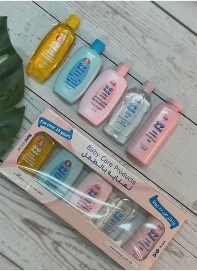 Nunu Nunu Gift Set Baby Care Products, 200ml - Set of 5  - Image 1