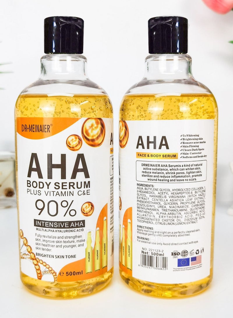 دك ار مينر سيروم الجسم AHA بالإضافة إلى فيتامين C&E 90% 500 مل - Image 2