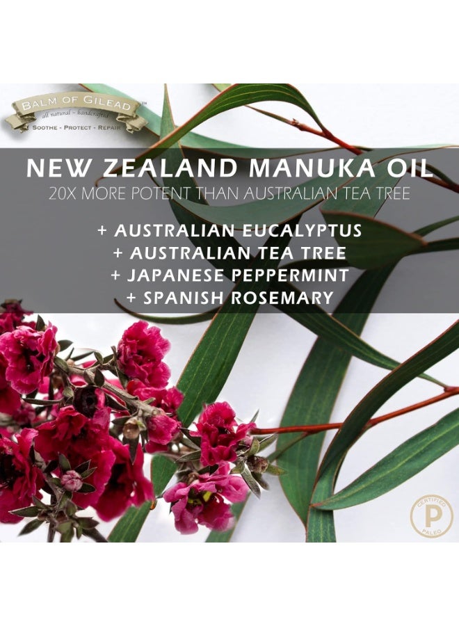 BALM OF GILEAD Tea Tree Balm - 2 fl oz Foot Cream with Tea Tree and Manuka Oil - Intensive Moisture for Itchy Feet, Eczema, Rashes & Dry Skin - Pure Balm That Softens Skin Irritations - Image 2