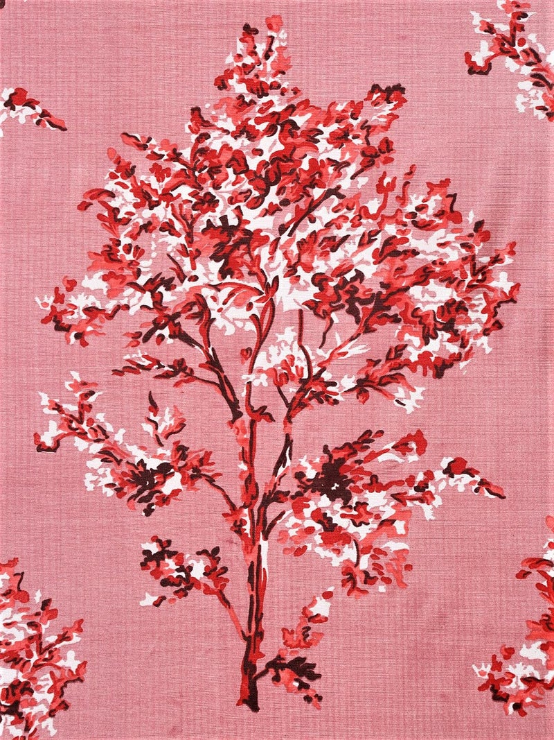 Fashion String 2 Piece Blossoms Eyelet Polyester Long Door Curtains9 Feet Maroon - Image 3
