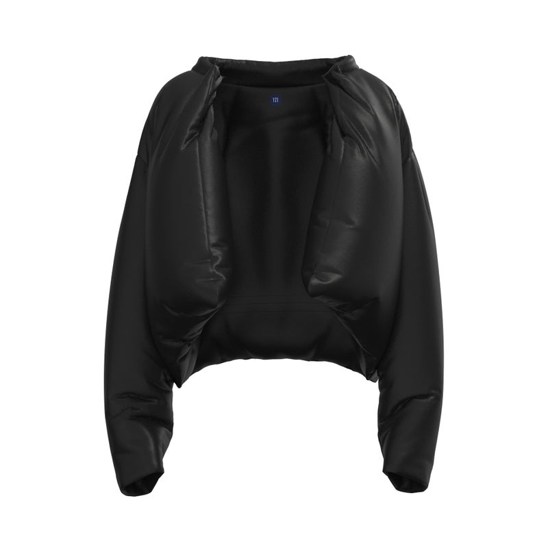 Kanye Klein Blue Cotton-Padded Jacket American-Style High Street Casual Warm Short Bread Jacket Cotton-Padded Jacket Trendy For Men And Women - Image 1